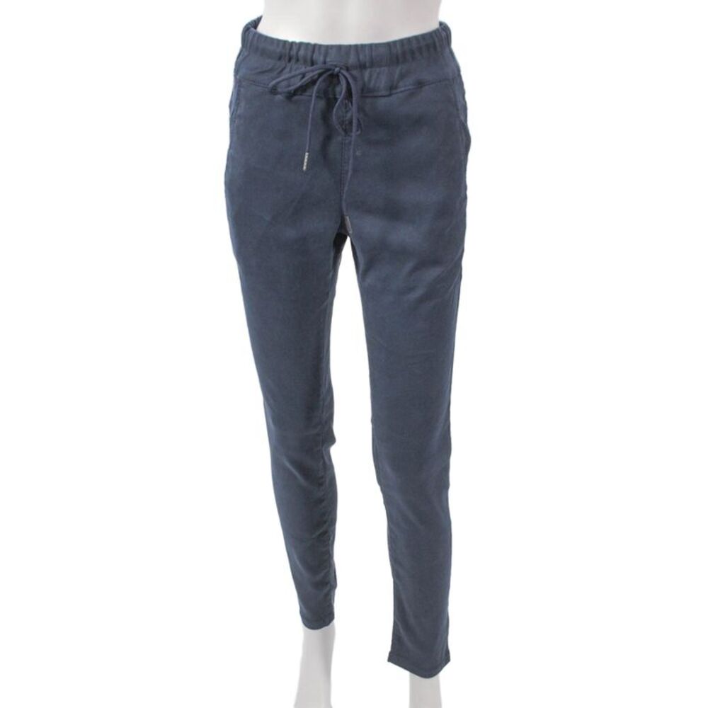 Flog Women Jogger Pants Blue Cotton Drawstring Size 24